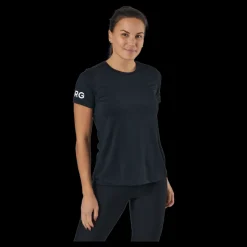 Björn Borg Borg Slim T-shirt Black Beauty Svart New