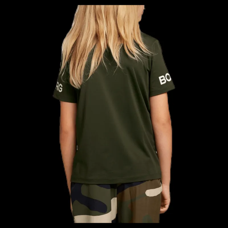Discount Björn Borg Borg Tee Junior Green Grön
