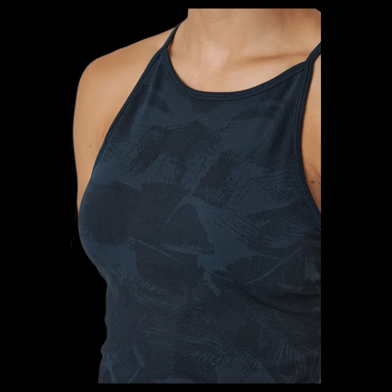 Discount Casall Botanical Strap Tank Botanical Blue Svart