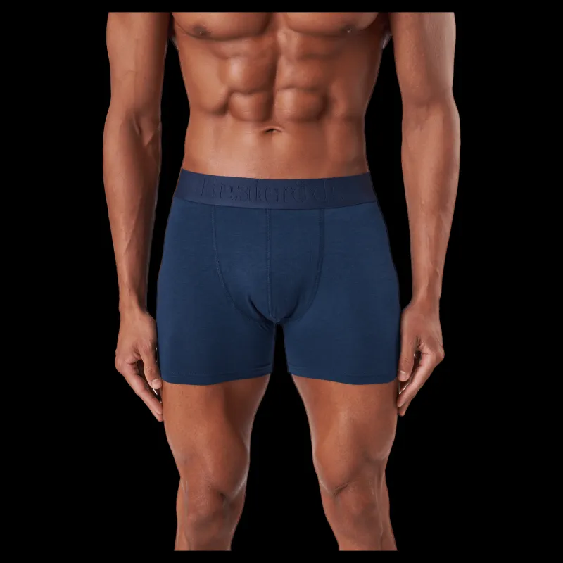 Best Resteröds Boxer Bamboo 10-pack - Regular Black/navy/stone Grey Vit