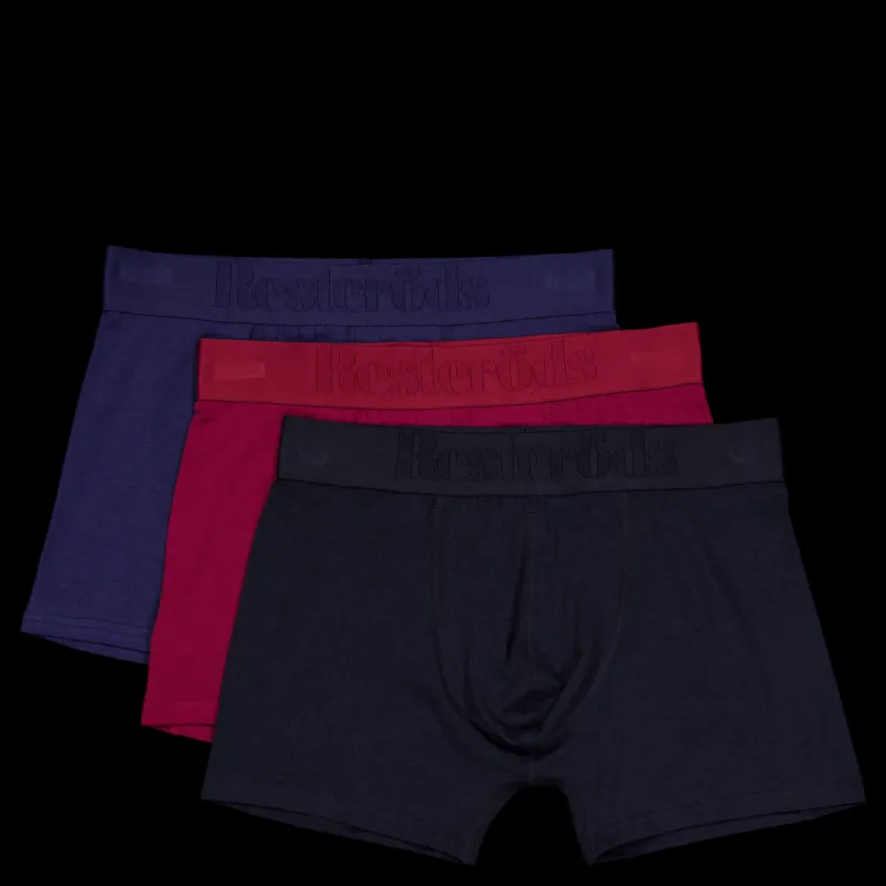 Online Resteröds Boxer Bamboo 3-pack Regular Le Black, Burgundy, Navy Svart
