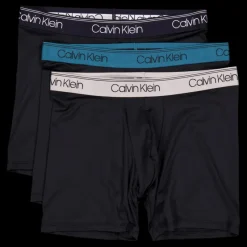 Online Calvin Klein Boxer Brief 3pk B- Black, Ash, Mediterranea Wb Svart