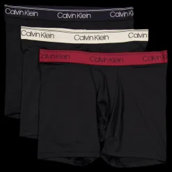 Calvin Klein Boxer Brief 3pk B- Black, Syrah, Cocoon Wbs Svart Sale