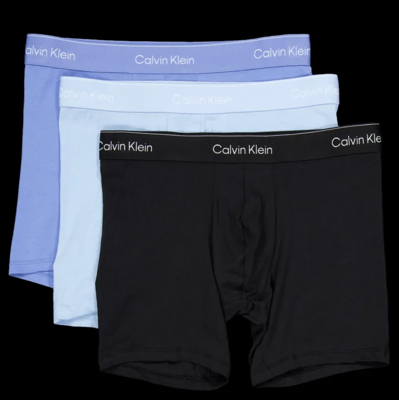Calvin Klein Boxer Brief 3pk Blue Svart Online
