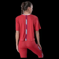 Tommy Hilfiger Sport Boxy T-Shirt Short Sleeve Pink/White Rosa och Vit Outlet