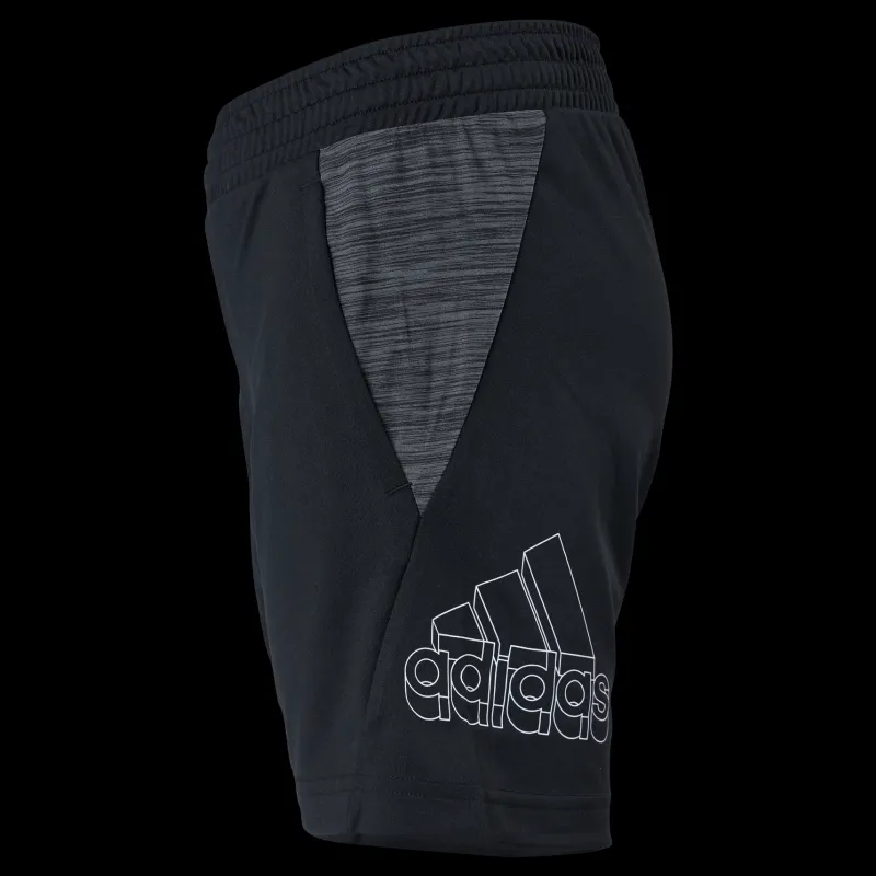 adidas Boys Aeroready Heather Short Black / White Svart