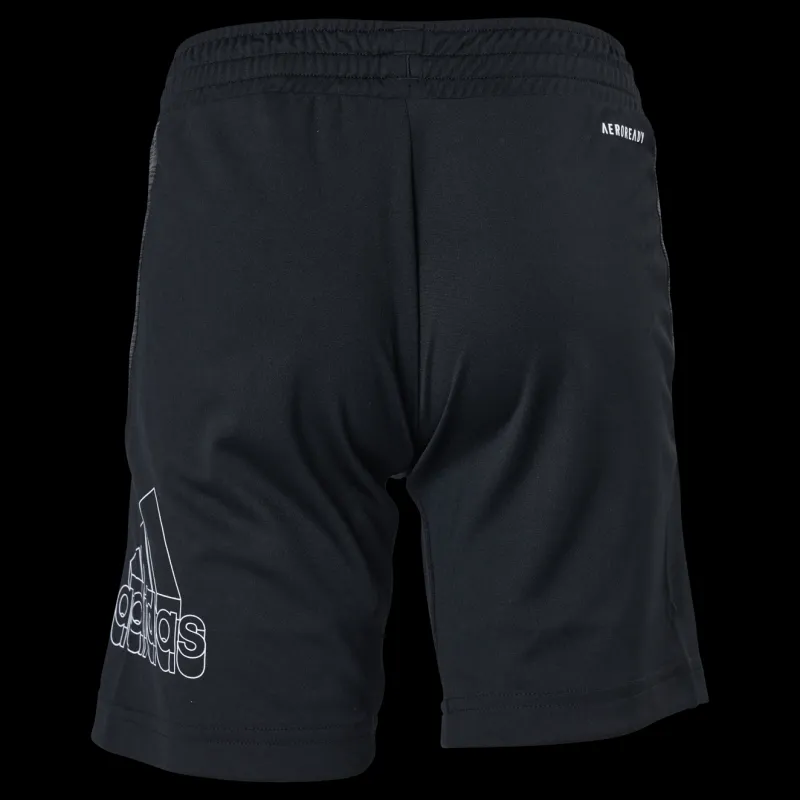 adidas Boys Aeroready Heather Short Black / White Svart