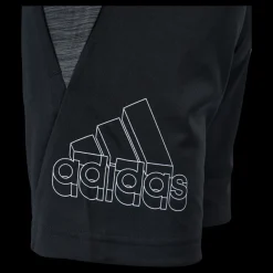 adidas Boys Aeroready Heather Short Black / White Svart