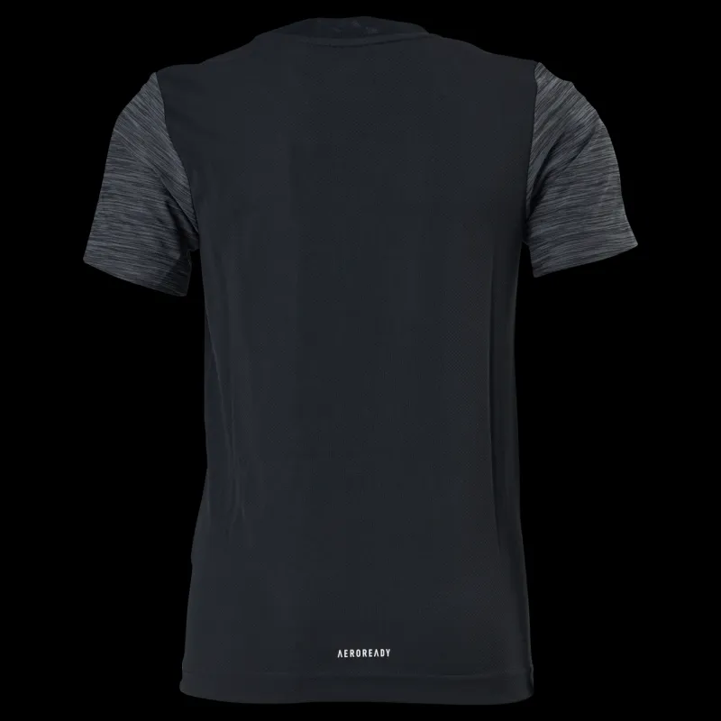 Sale adidas Boys Aeroready Heather Tee Black / Grey Four / White Svart