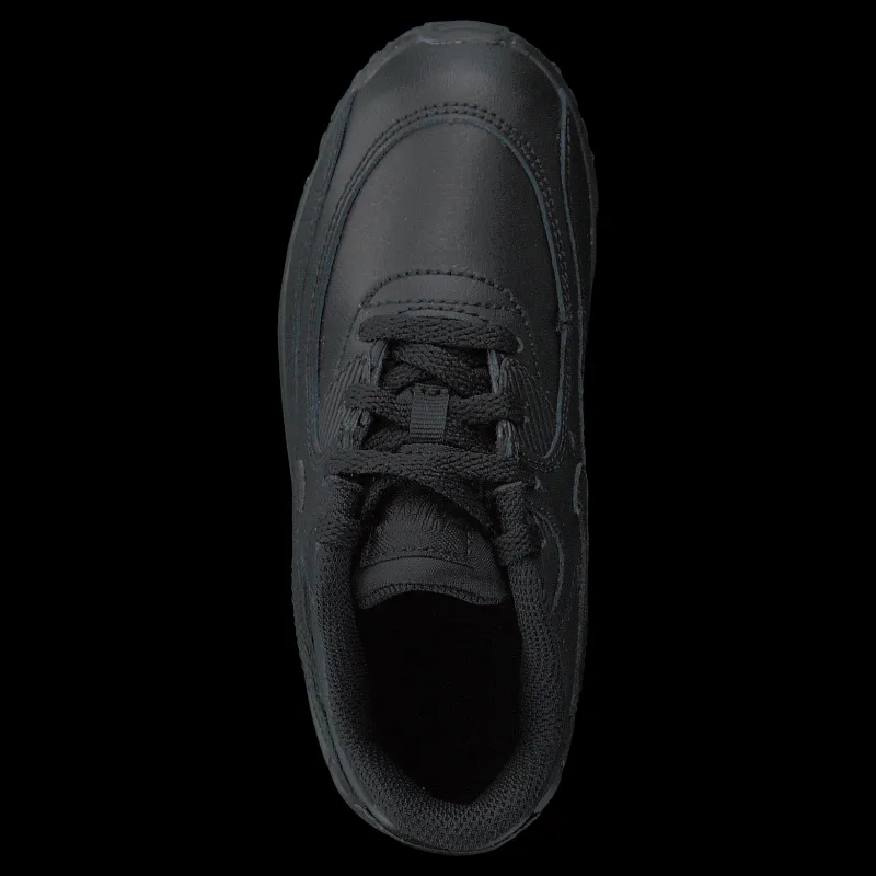 Online Nike Boys' Air Max 90 Leather TD Kids Black/black Svart