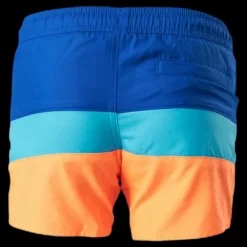 adidas Boys Colorblock Shorts Team Royal Blue / Screaming Orange Blå Discount