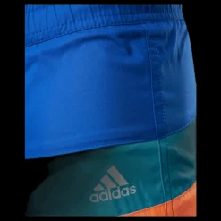 adidas Boys Colorblock Shorts Team Royal Blue / Screaming Orange Blå Discount