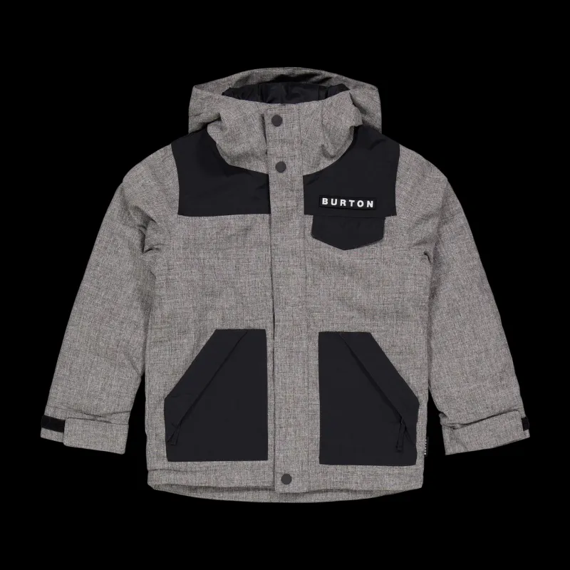 Hot Burton Boys Dugout Jacket Black/Grey Svart och Grå
