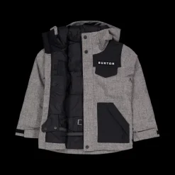 Hot Burton Boys Dugout Jacket Black/Grey Svart och Grå