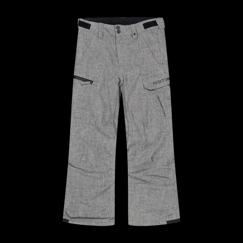Burton Boys Exile Cargo Pant Grey Grå New