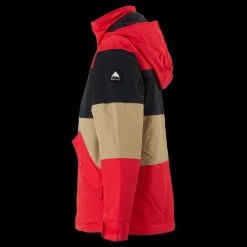 Hot Burton Boys' Symbol Jacket Tomato/true Black/kelp Flerfärgad