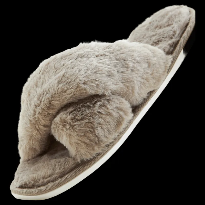 Whistler Brahny W Plush Slipper Pine Bark Grön Outlet