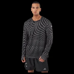 adidas Brand Love Graphic Long Sleeve Long-sleeve Top Black Svart Best