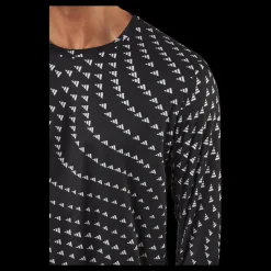 adidas Brand Love Graphic Long Sleeve Long-sleeve Top Black Svart Best