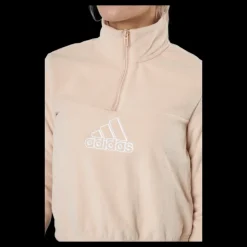 adidas Brand Love Polarfleece Half-Zip Sweatshirt Halo Blush / White / Victory Crimson Beige Online
