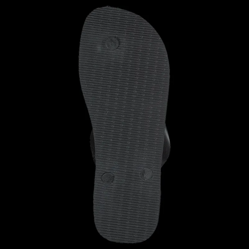 Clearance Havaianas Brasil Logo Black/Black Svart