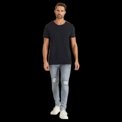 Bread & Boxers Relaxed Crew Neck Blå