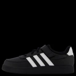 adidas Breaknet Lifestyle Court Elastic Lace and Top Strap Shoes Core Black / Cloud White / Cloud White Svart New