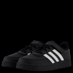 adidas Breaknet Lifestyle Court Elastic Lace and Top Strap Shoes Core Black / Cloud White / Cloud White Svart New