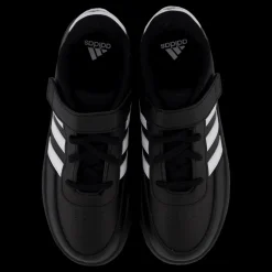 adidas Breaknet Lifestyle Court Elastic Lace and Top Strap Shoes Core Black / Cloud White / Cloud White Svart New