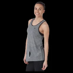 Discount Nike Breathe Tank Asymmetric Black Svart