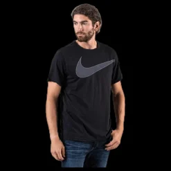 Nike Breathe Top SS Hyper Dry White/Black Svart Clearance