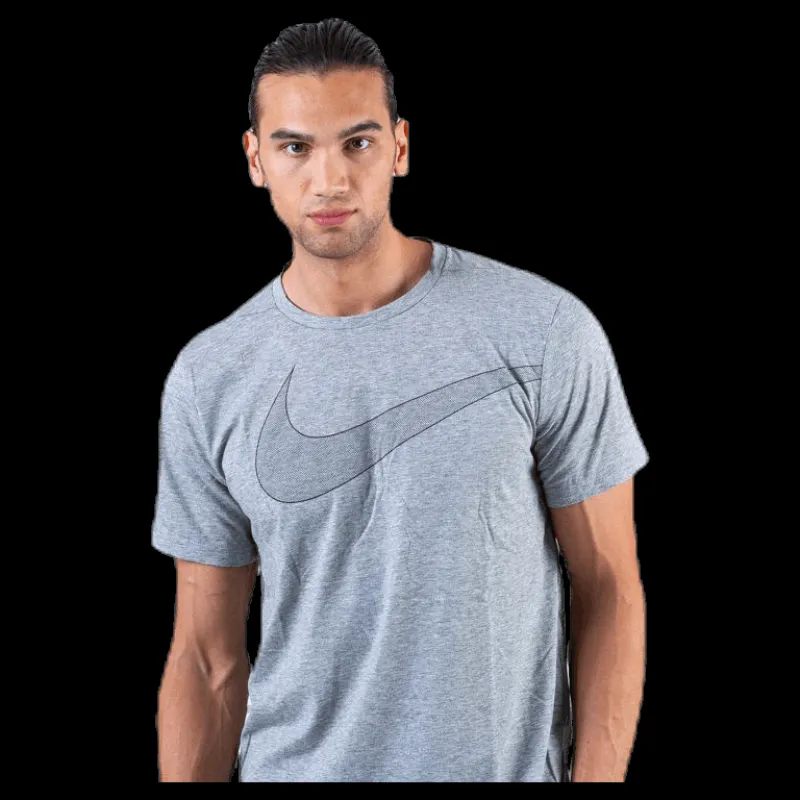 Nike Breathe Top SS Hyper Dry Black/Grey Grå Outlet