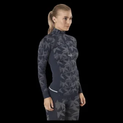 New Kari Traa Butterfly Half-Zip Shirt Blue Blå
