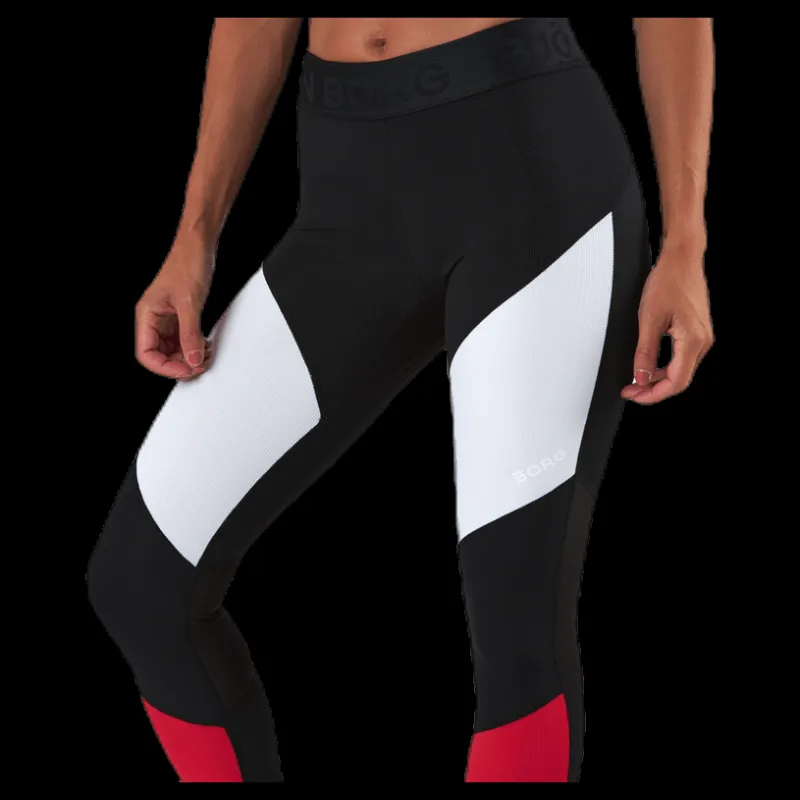 Hot Björn Borg Cadence Blocked Tights Red Röd