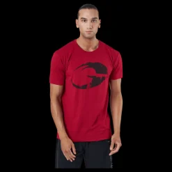 Discount GASP Cadet Tee Chili Red Röd
