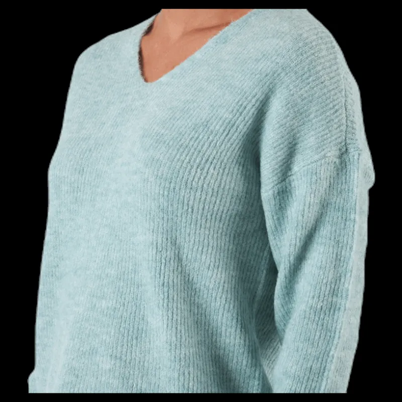 Only Camilla V-Neck L/S Pullover Knt Beige Best