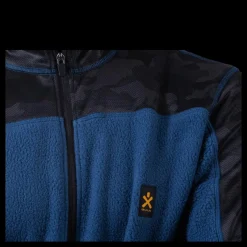 Bula Camo Fleece Jacket Blue Blå