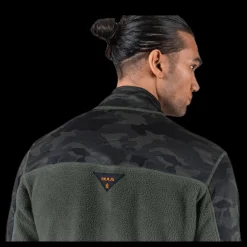 Discount Bula Camo Fleece Jacket Green Grön
