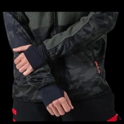 Discount Bula Camo Fleece Jacket Green Grön