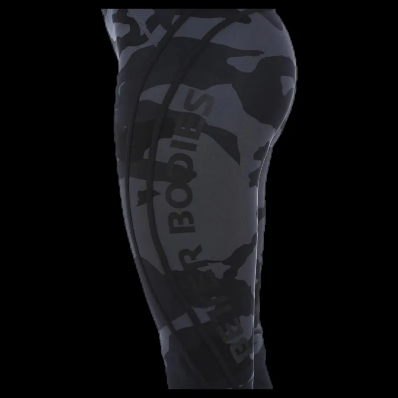 Better Bodies Camo High Tights Black Svart Best