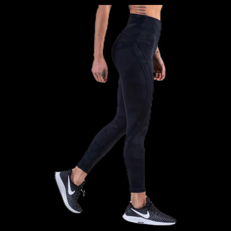 Online Better Bodies Camo High Tights Patterned/Black Mönstrad och Svart