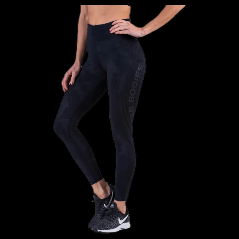 Online Better Bodies Camo High Tights Patterned/Black Mönstrad och Svart