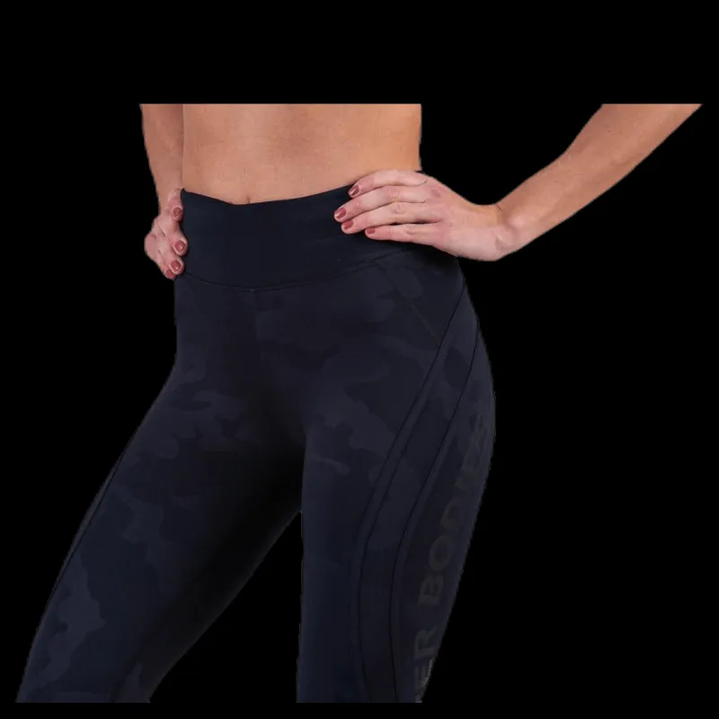 Online Better Bodies Camo High Tights Patterned/Black Mönstrad och Svart