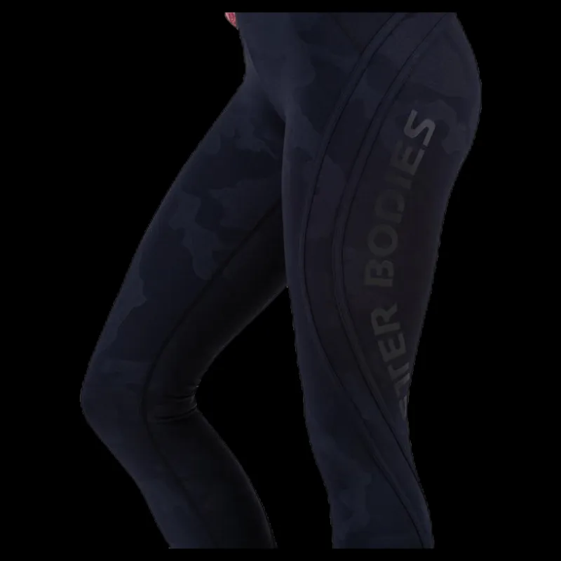 Online Better Bodies Camo High Tights Patterned/Black Mönstrad och Svart