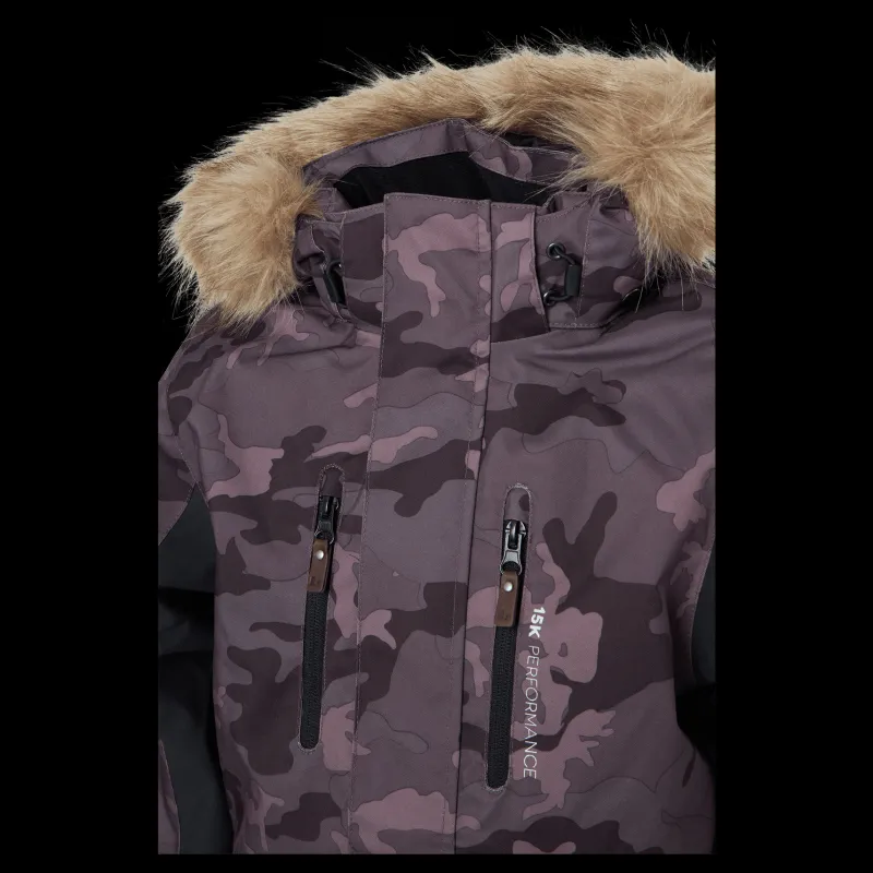 Lindberg Camo Jacket Dusty Mauve Lila Discount