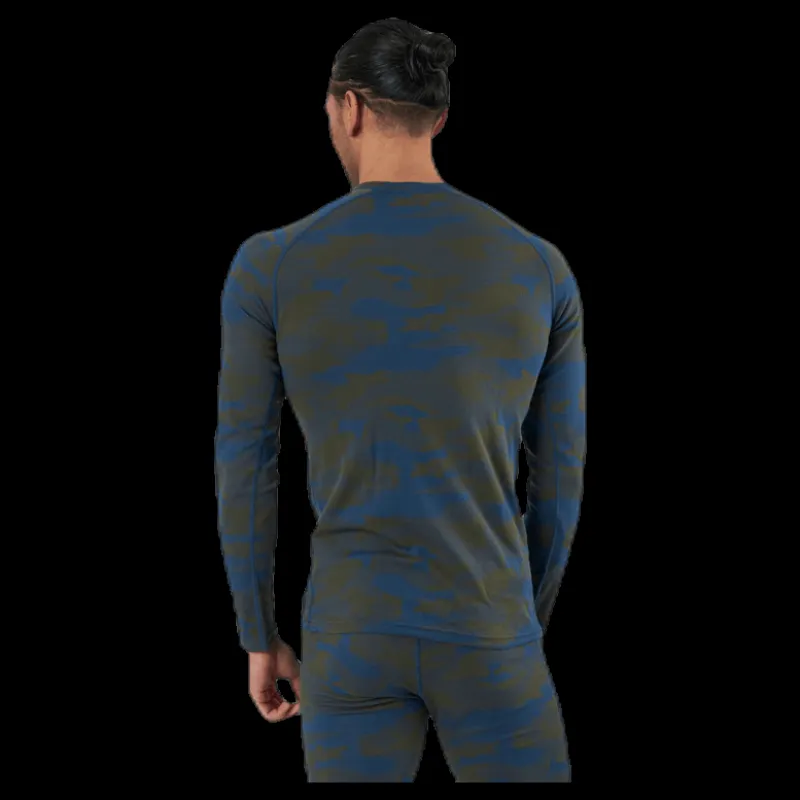 Bula Camo Merino Wool Crew Blue/Green Blå och Grön Clearance