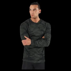 New Bula Camo Merino Wool Crew Dolive Flerfärgad