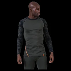 Sale Bula Camo Merino Wool Crew Green Grön