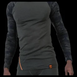 Sale Bula Camo Merino Wool Crew Green Grön