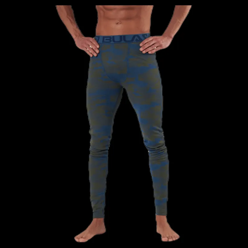 Bula Camo Merino Wool Pants Blue/Green Blå och Grön Discount